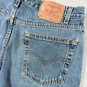 Vintage Levis 505 Jeans 36x30 (35x30) Y2k Distressed Black Batwing 1998 90s Punk